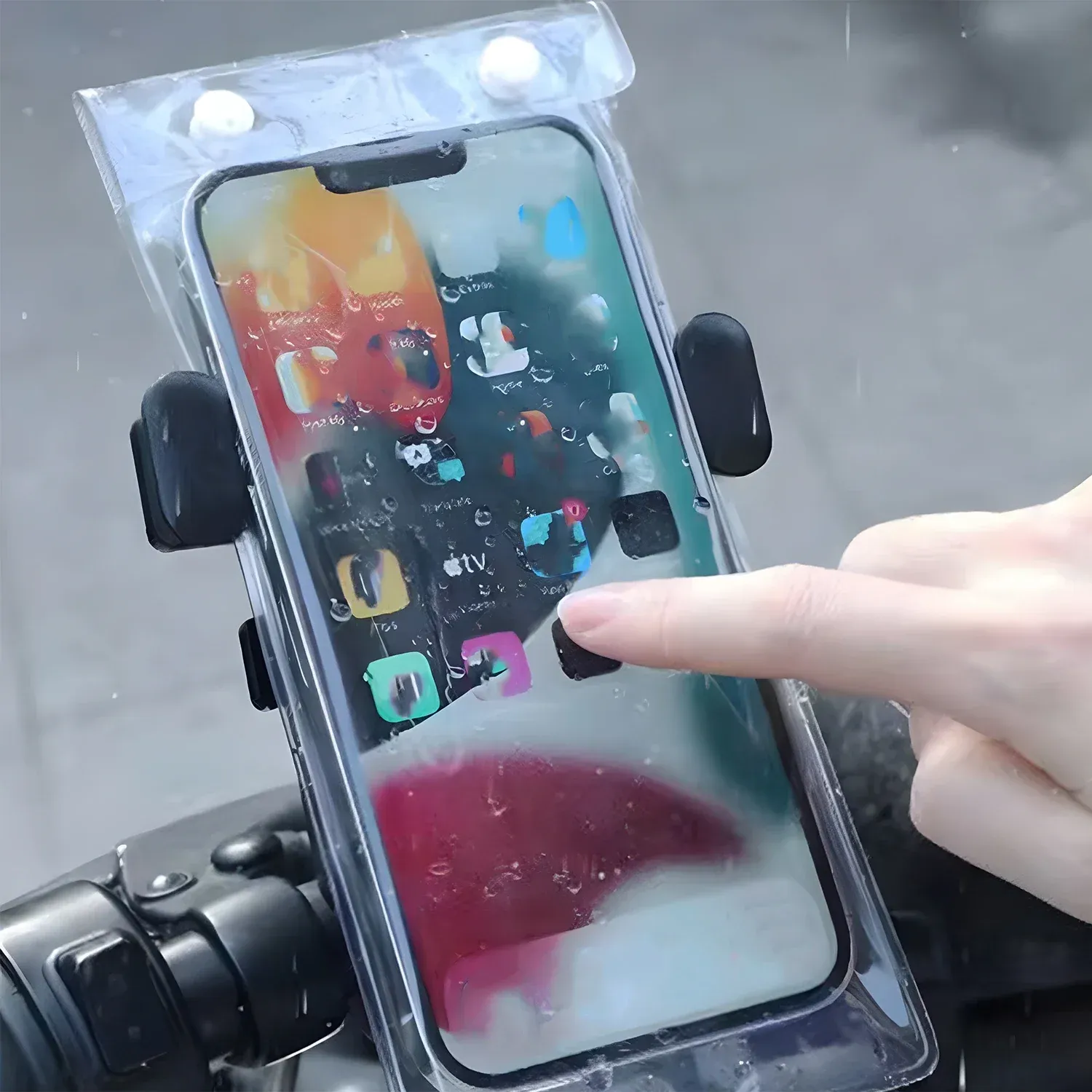 Pochette étanche transparente pour smartphone, étui universel pour le cyclisme et l'équitation en plein air 2