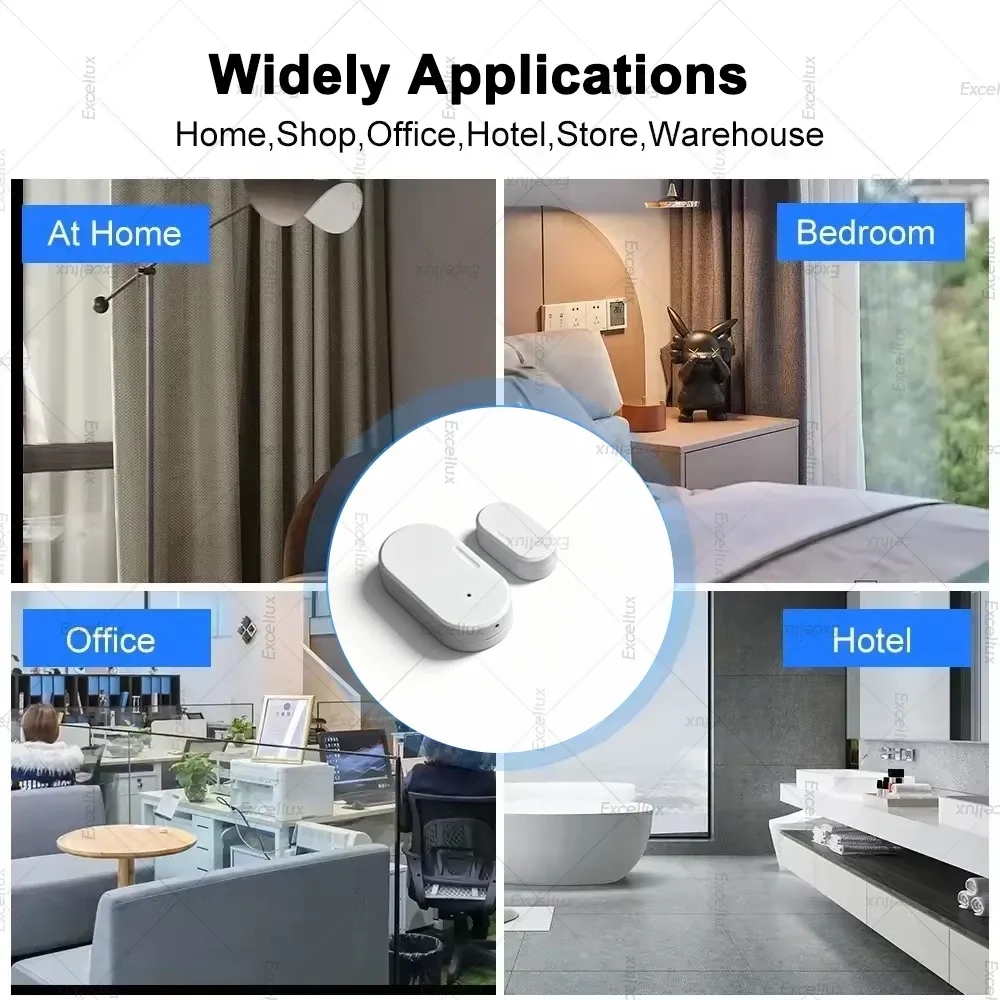 Capteur de porte et fenêtre Zigbee, ambiance domestique