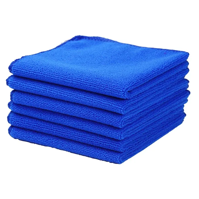 5 paquets de chiffons en microfibre colorés 30 x 30 cm, idéaux pour le nettoyage de la voiture, de la maison, de la cuisine et des vitres 7