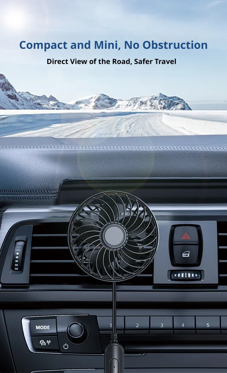 Ventilateur de voiture SEAMETAL, détail du design