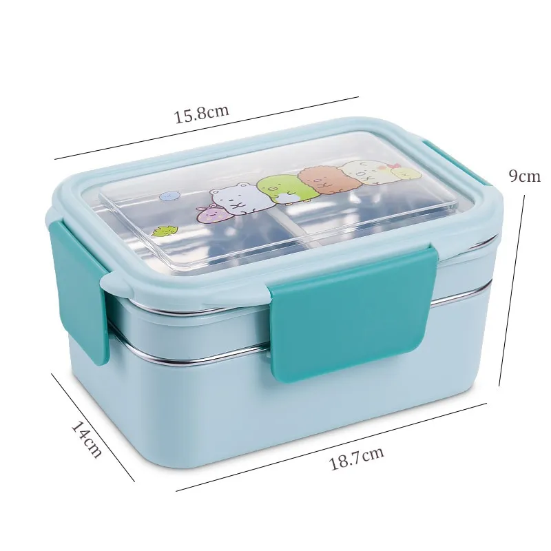Boîte à lunch de dessin animé, motif de couvercle
