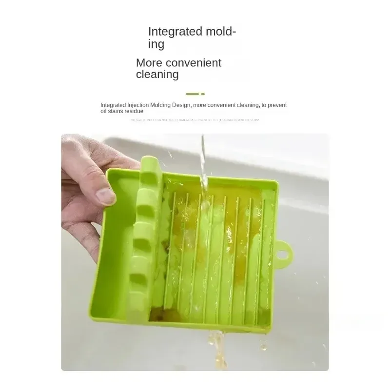 Support multifonction en plastique pour ustensiles de cuisine, organisateur de couvercles et spatules avec pinces antidérapantes 6