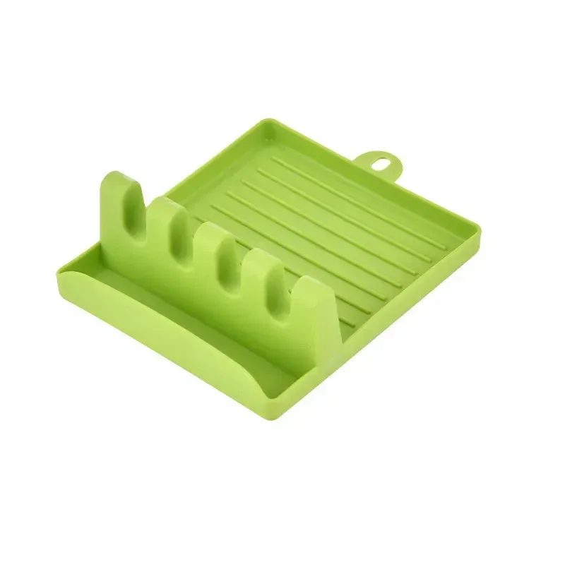Support multifonction en plastique pour ustensiles de cuisine, organisateur de couvercles et spatules avec pinces antidérapantes 8