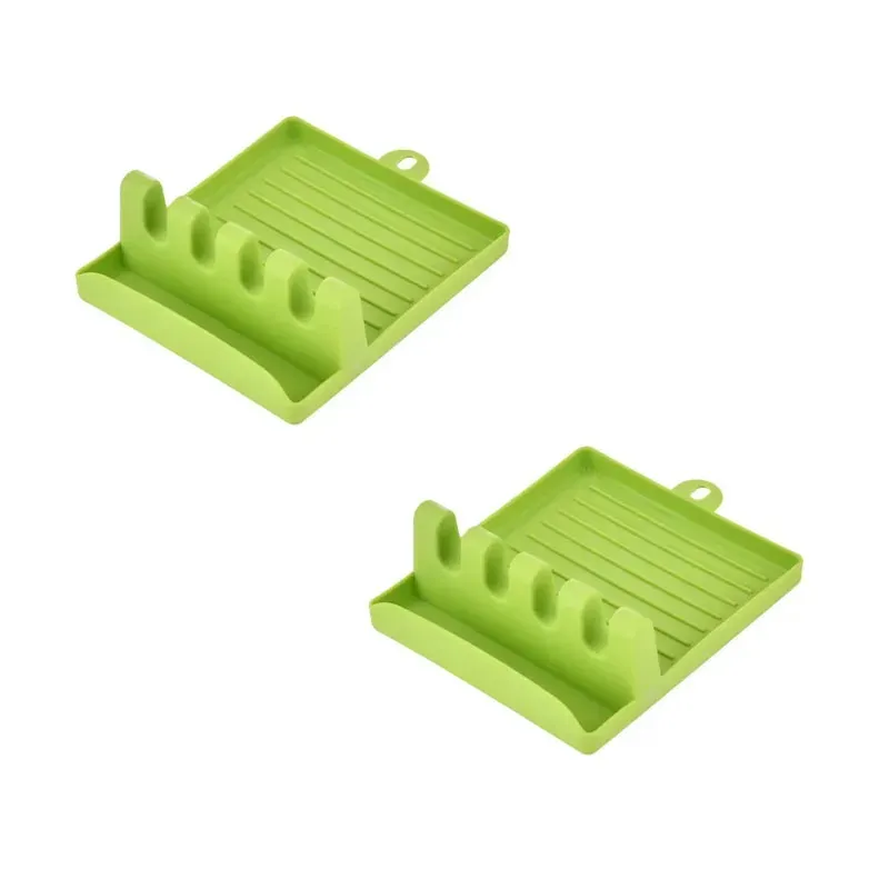 Support multifonction en plastique pour ustensiles de cuisine, organisateur de couvercles et spatules avec pinces antidérapantes 10