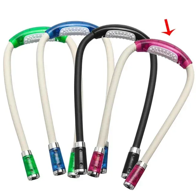 Lampe de lecture à pince flexible, réglable à 360°, mains libres, LED 9
