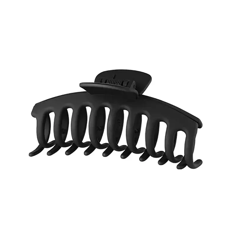 Pinces à cheveux coréennes en acrylique givré, grandes griffes solides et élégantes pour femmes et filles 7