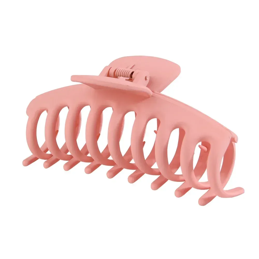 Pinces à cheveux coréennes en acrylique givré, grandes griffes solides et élégantes pour femmes et filles 10