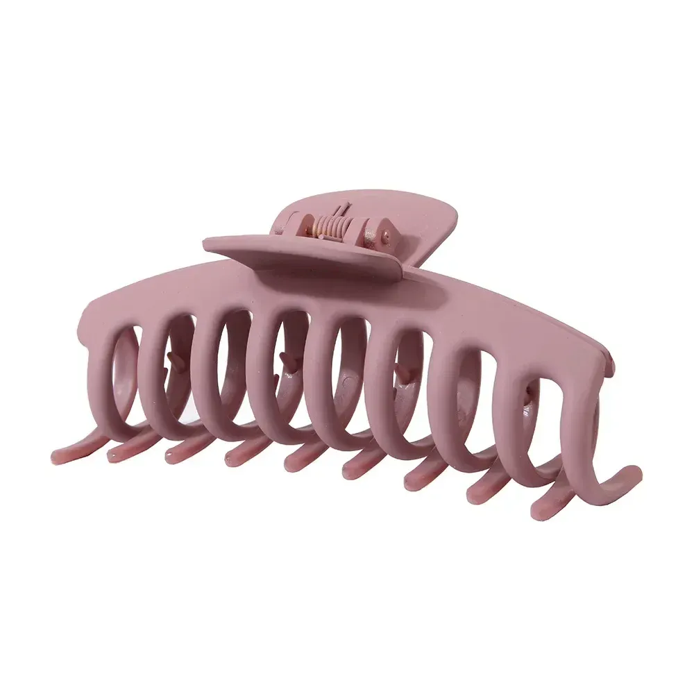 Pinces à cheveux coréennes en acrylique givré, grandes griffes solides et élégantes pour femmes et filles 12