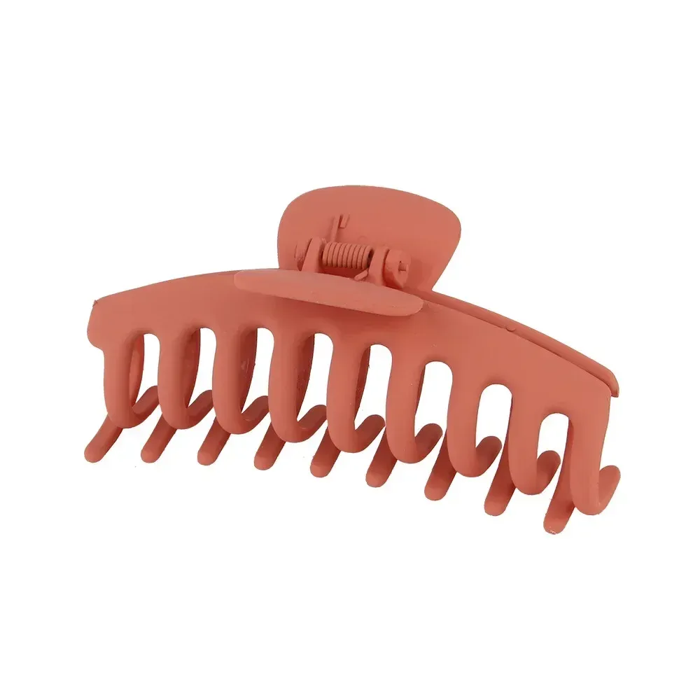 Pinces à cheveux coréennes en acrylique givré, grandes griffes solides et élégantes pour femmes et filles 19