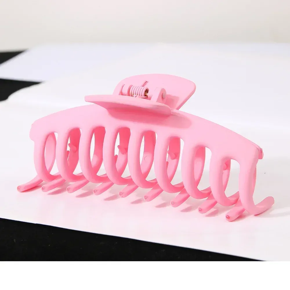 Pinces à cheveux coréennes en acrylique givré, grandes griffes solides et élégantes pour femmes et filles 20