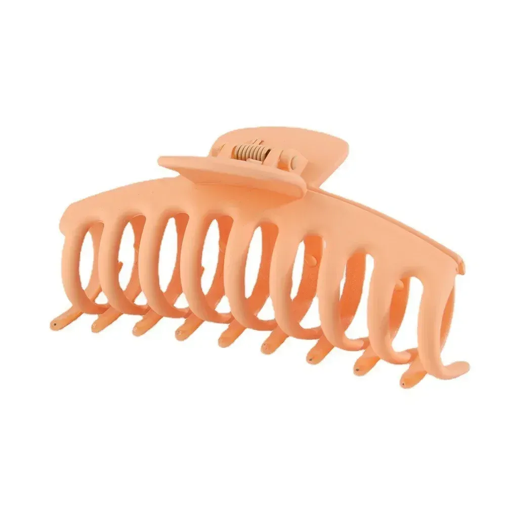 Pinces à cheveux coréennes en acrylique givré, grandes griffes solides et élégantes pour femmes et filles 27