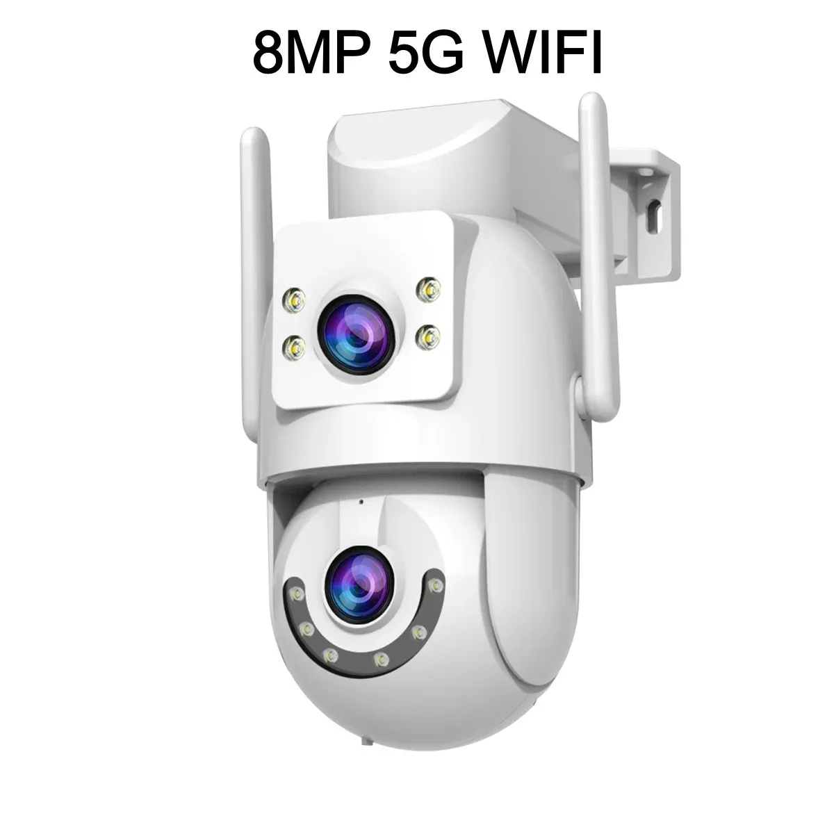 Caméra IP PTZ 4K 8MP Jooan pour extérieur, Wi-Fi 5G, double objectif, zoom optique 5X, suivi IA, compatible ONVIF, vidéosurveillance CCTV 10