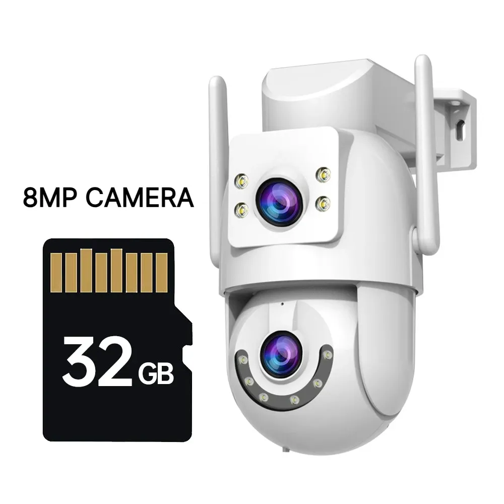 Caméra IP PTZ 4K 8MP Jooan pour extérieur, Wi-Fi 5G, double objectif, zoom optique 5X, suivi IA, compatible ONVIF, vidéosurveillance CCTV 11