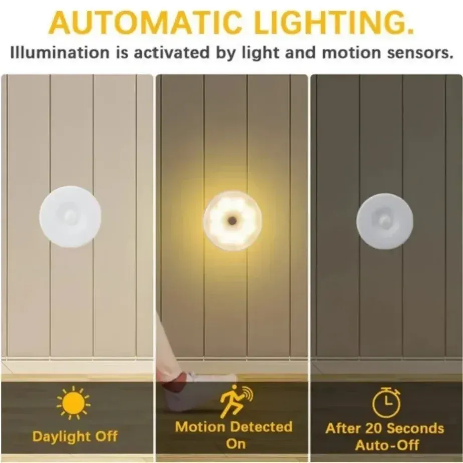Lampe de nuit installée dans un intérieur