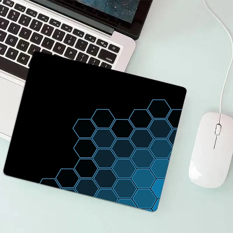 Tapis de souris hexagonal en nid d'abeille, petit format en caoutchouc 2