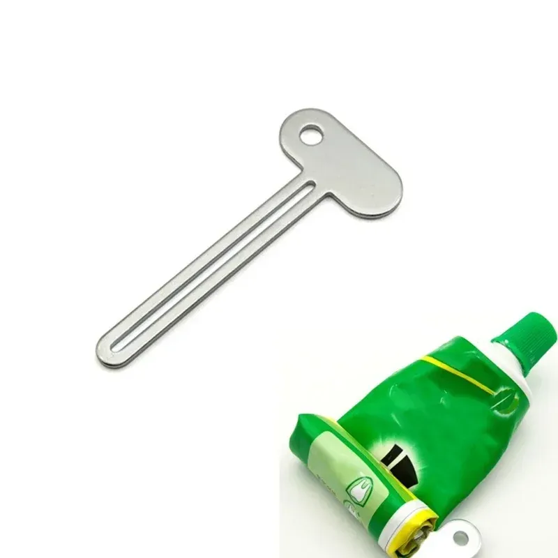 Presse-tube à dentifrice en fonte, distributeur manuel de dentifrice, accessoire de salle de bain, presse-tube métallique, sans alimentation électrique 2