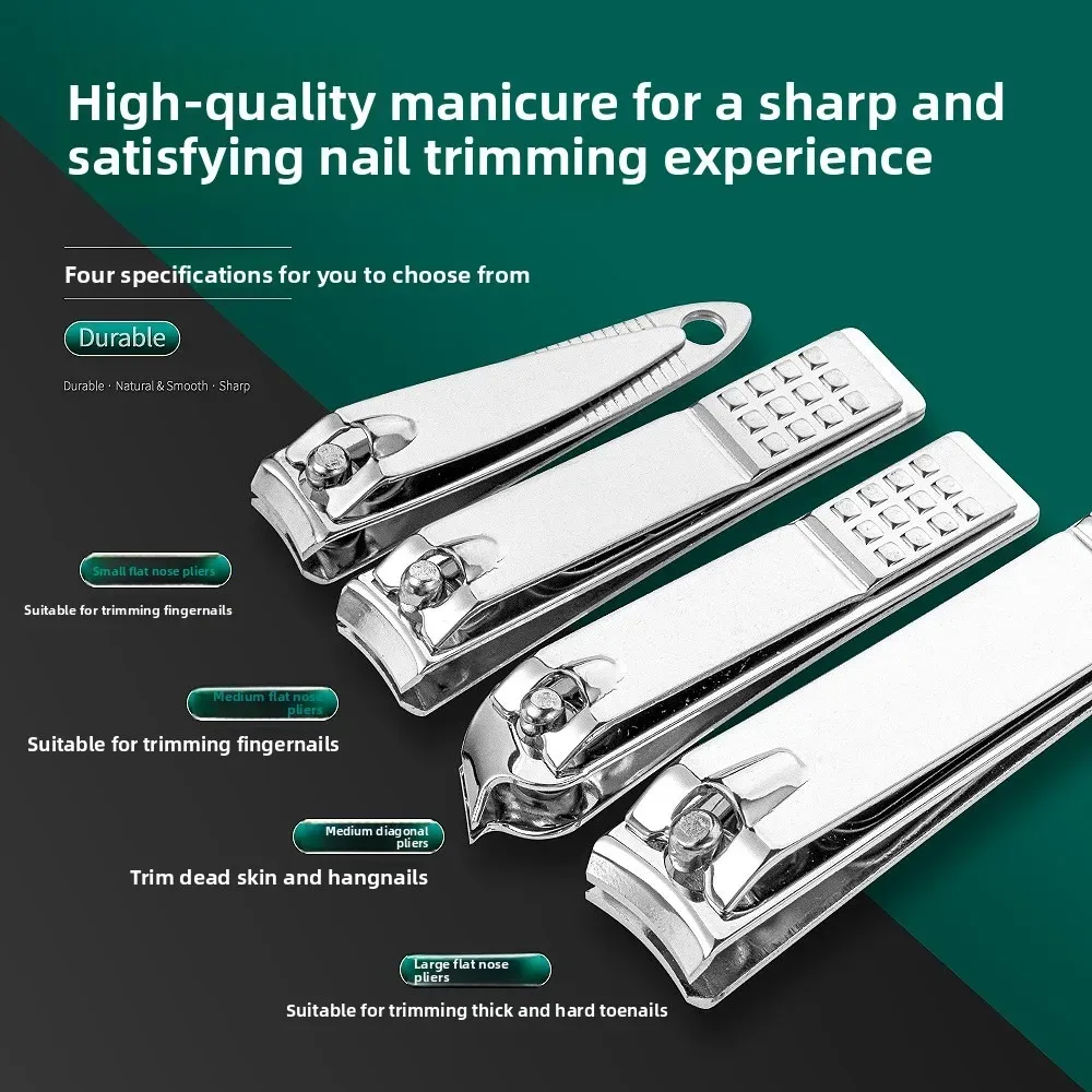 Ensemble de 19 pièces de coupe-ongles en acier inoxydable avec coupe-ongles diagonal, outils de pédicure, cure-oreilles et cuillères 4