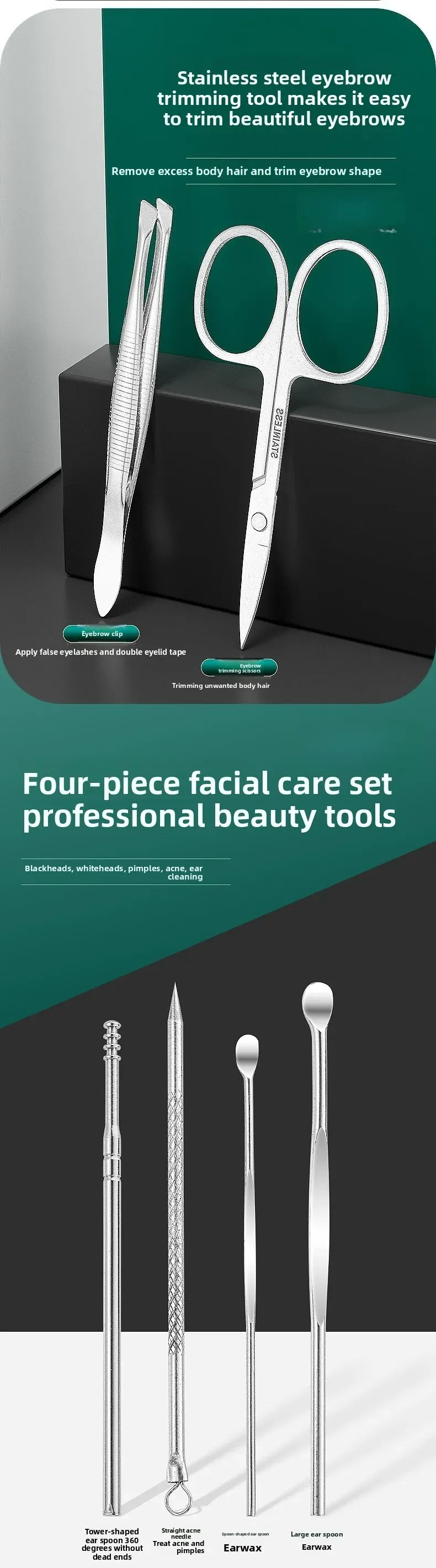 Accessoires de précision et cuillères d'art des ongles