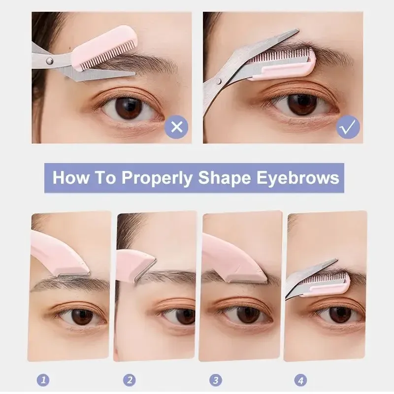 Gros plan sur les outils de soin des sourcils