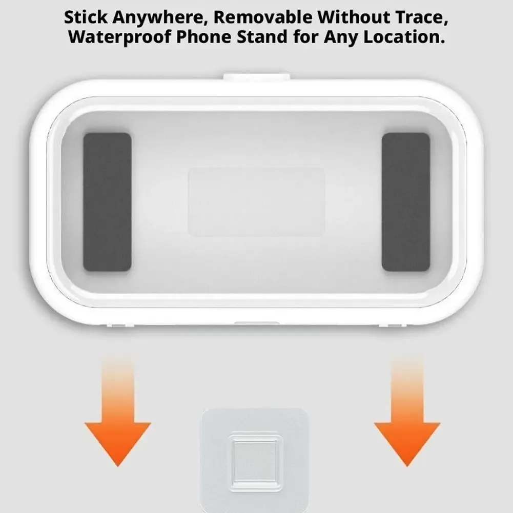 Support de téléphone rotatif pour douche, ambiance bain