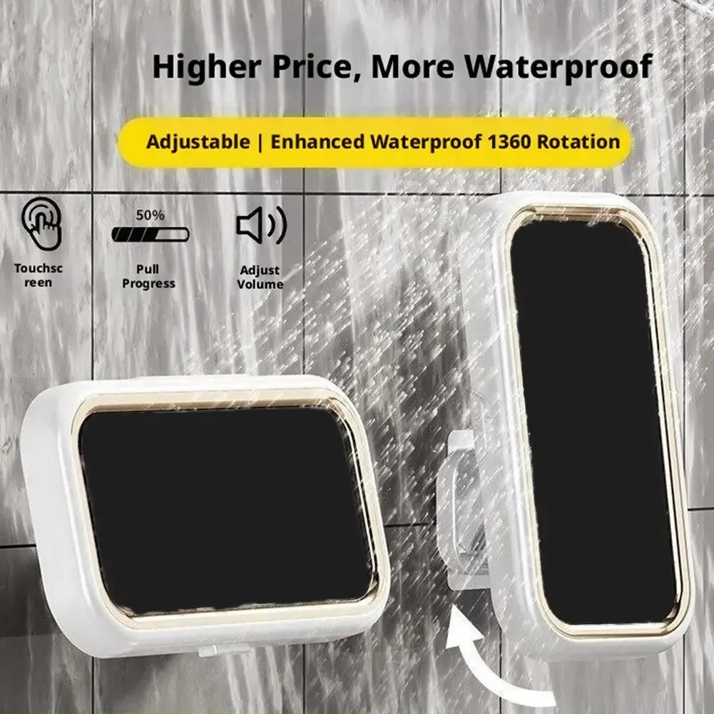 Support de téléphone rotatif pour douche, simplicité