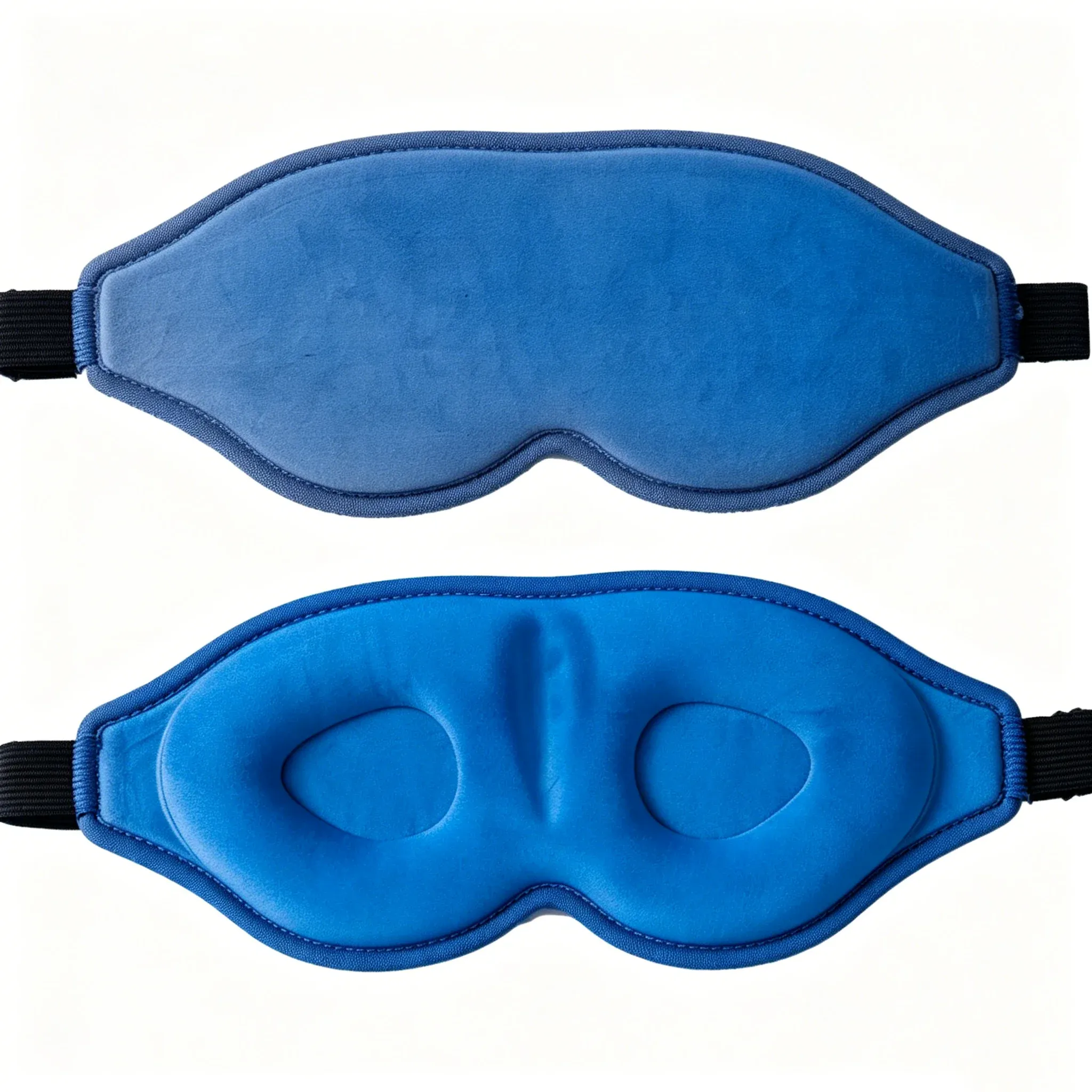 Masque pour les yeux 3D réglable, unisexe, sans pression, respirant et occultant, noir 8