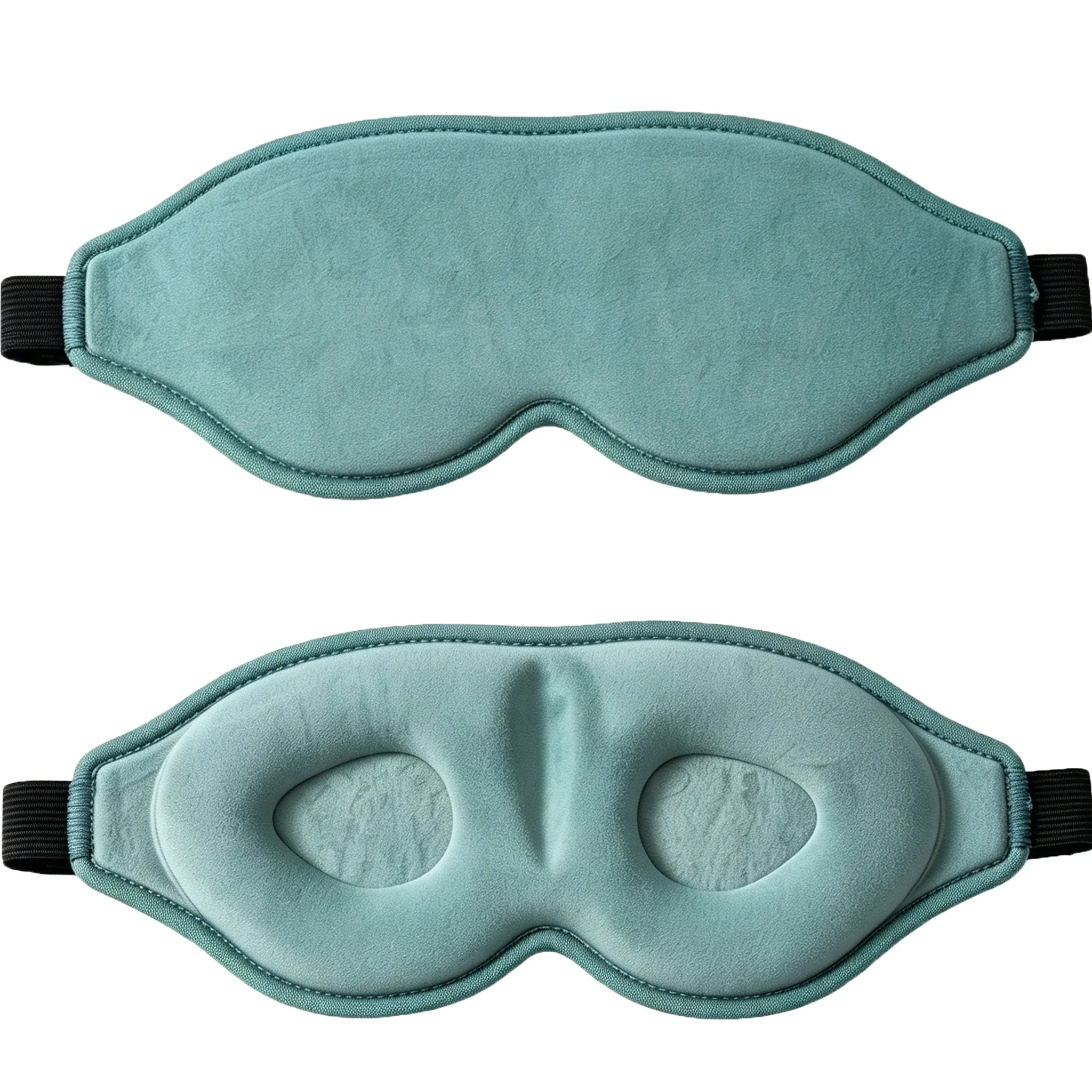 Masque pour les yeux 3D réglable, unisexe, sans pression, respirant et occultant, noir 10