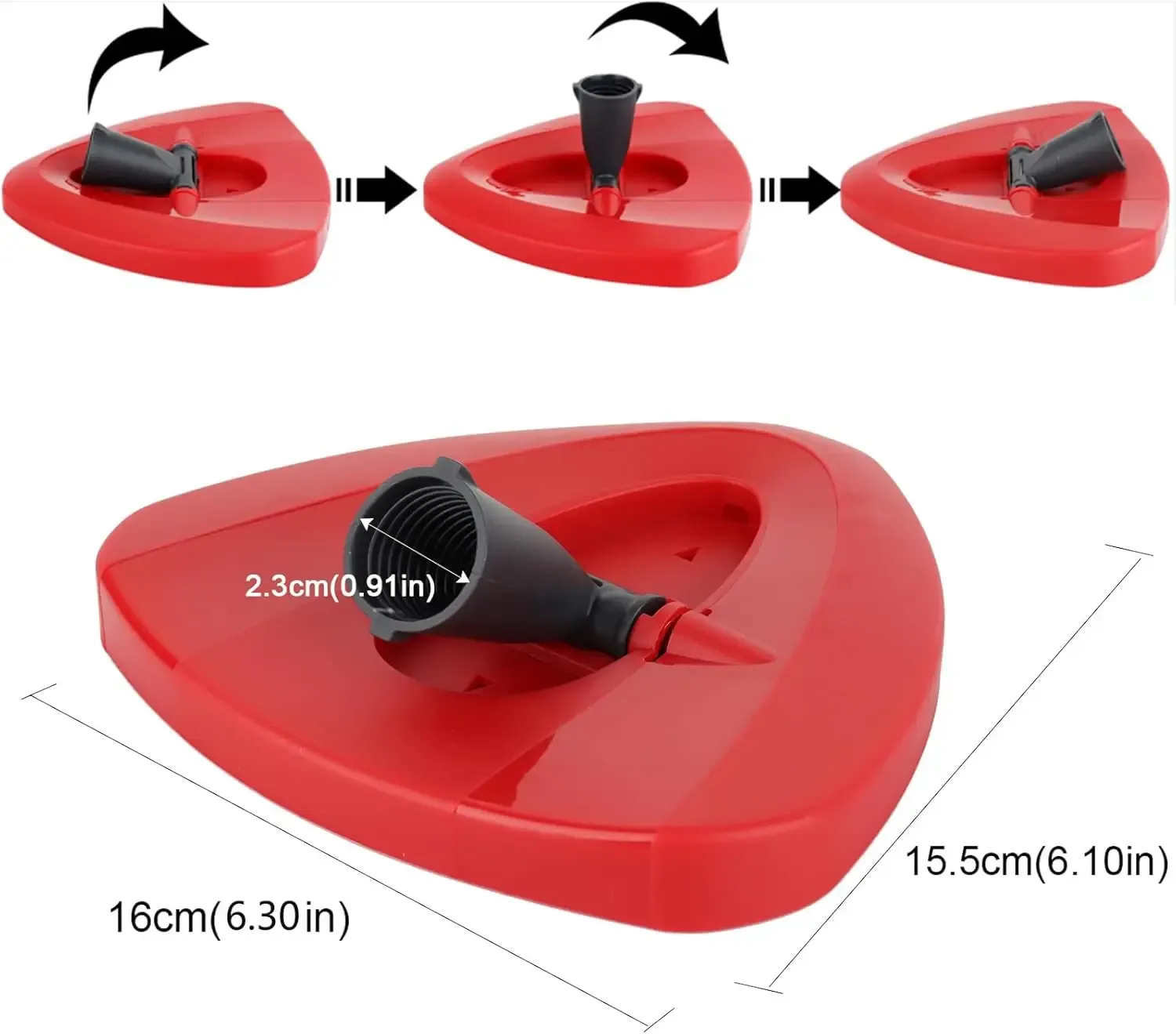 Tampons de rechange pour balai essoreur Vileda O-Cedar EasyWring 1-Tank System, têtes de balai essoreur en microfibre, recharges triangulaires lavables en machine 3