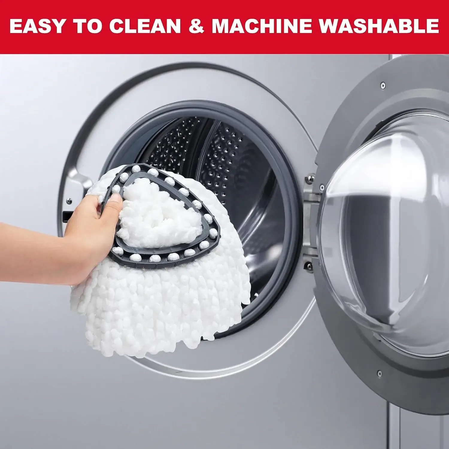 Tampons de rechange pour balai essoreur Vileda O-Cedar EasyWring 1-Tank System, têtes de balai essoreur en microfibre, recharges triangulaires lavables en machine 5