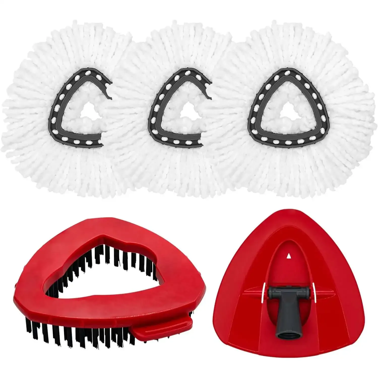 Tampons de rechange pour balai essoreur Vileda O-Cedar EasyWring 1-Tank System, têtes de balai essoreur en microfibre, recharges triangulaires lavables en machine 9
