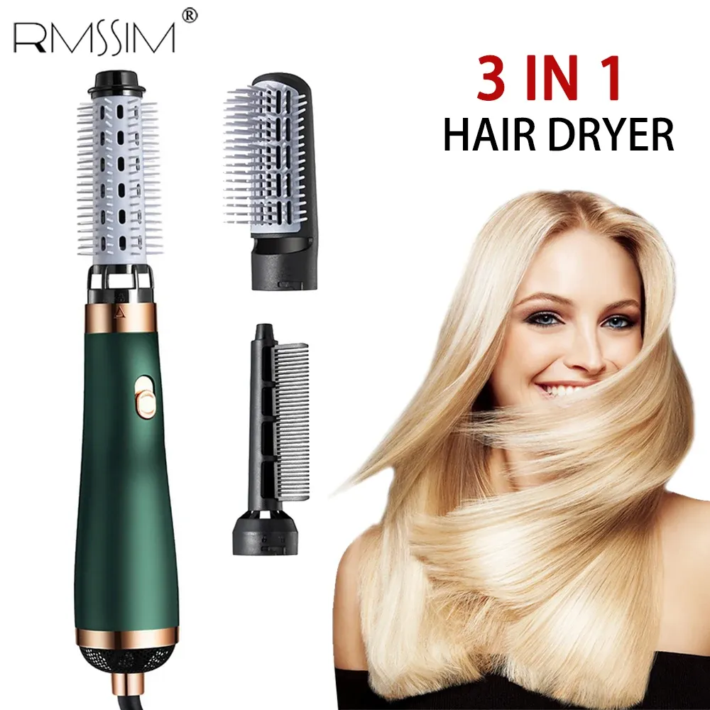 Sèche-cheveux brosse soufflante ionique 3 en 1 pour boucler, lisser et sécher rapidement - Image 1