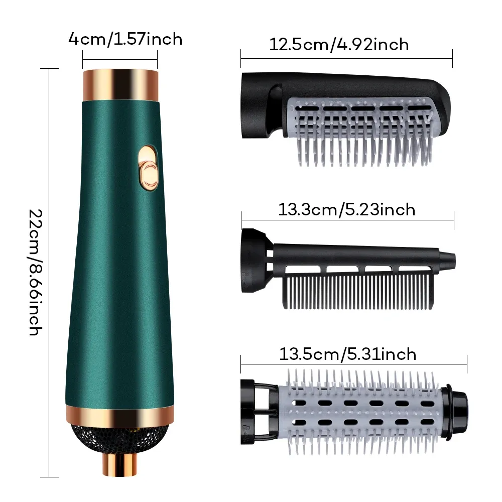 Brosse soufflante ionique vue de profil