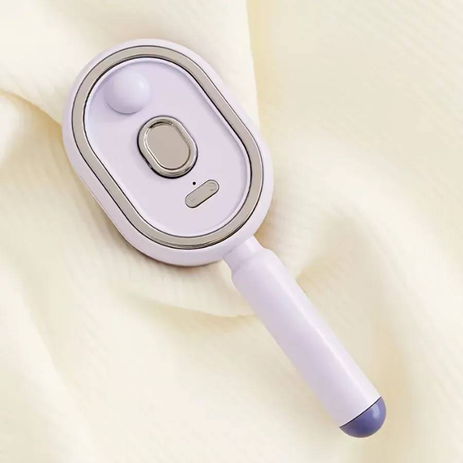 Brosse soufflante électrique à vapeur, brosse démêlante hydratante ionique, lisseur anti-frisottis portable pour tous types de cheveux 7