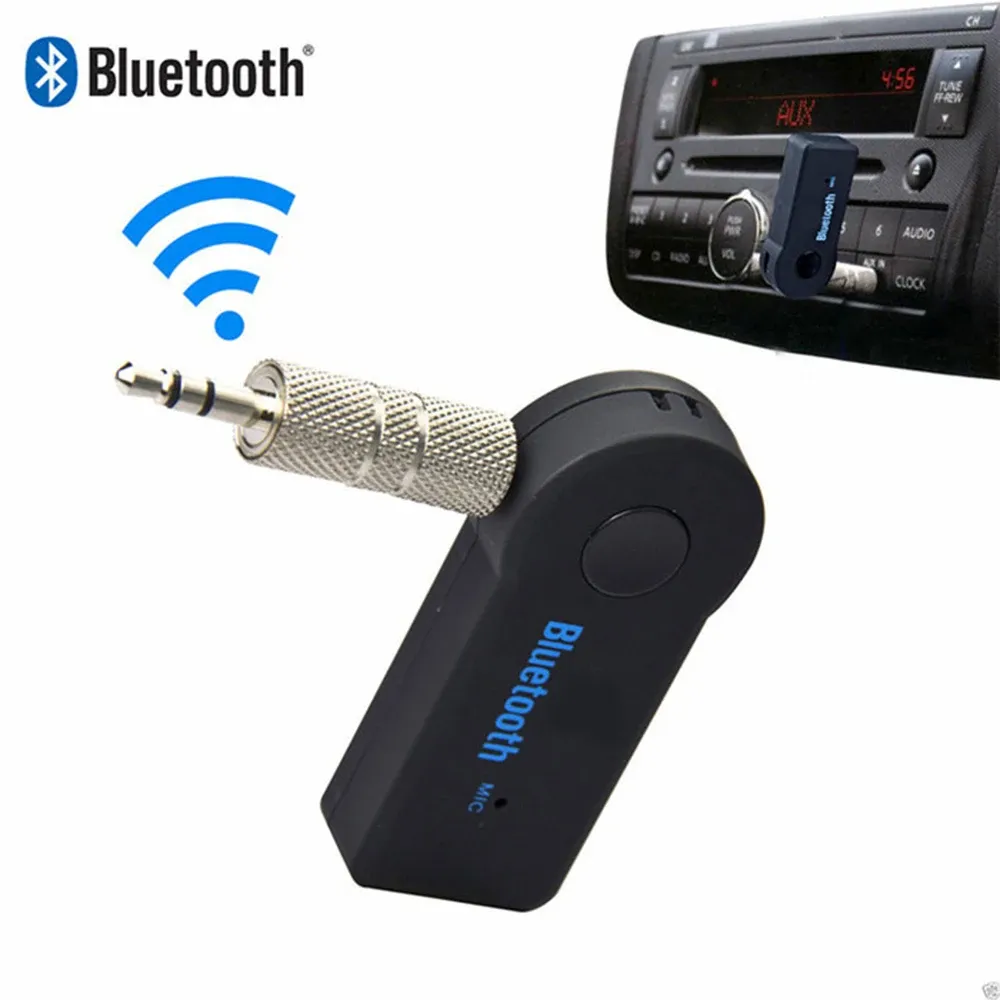 Récepteur Bluetooth portable sans fil, adaptateur audio AUX 3,5 mm pour voiture, stéréo et téléphone 2