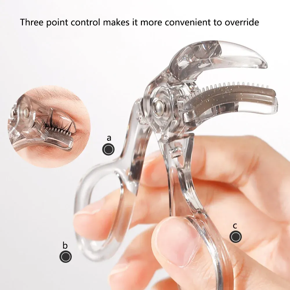 Recourbe-cils avec peigne, grande pince, portable, façonnant et durable, outil de recourbement des cils, boucles naturelles, 1 pièce 3