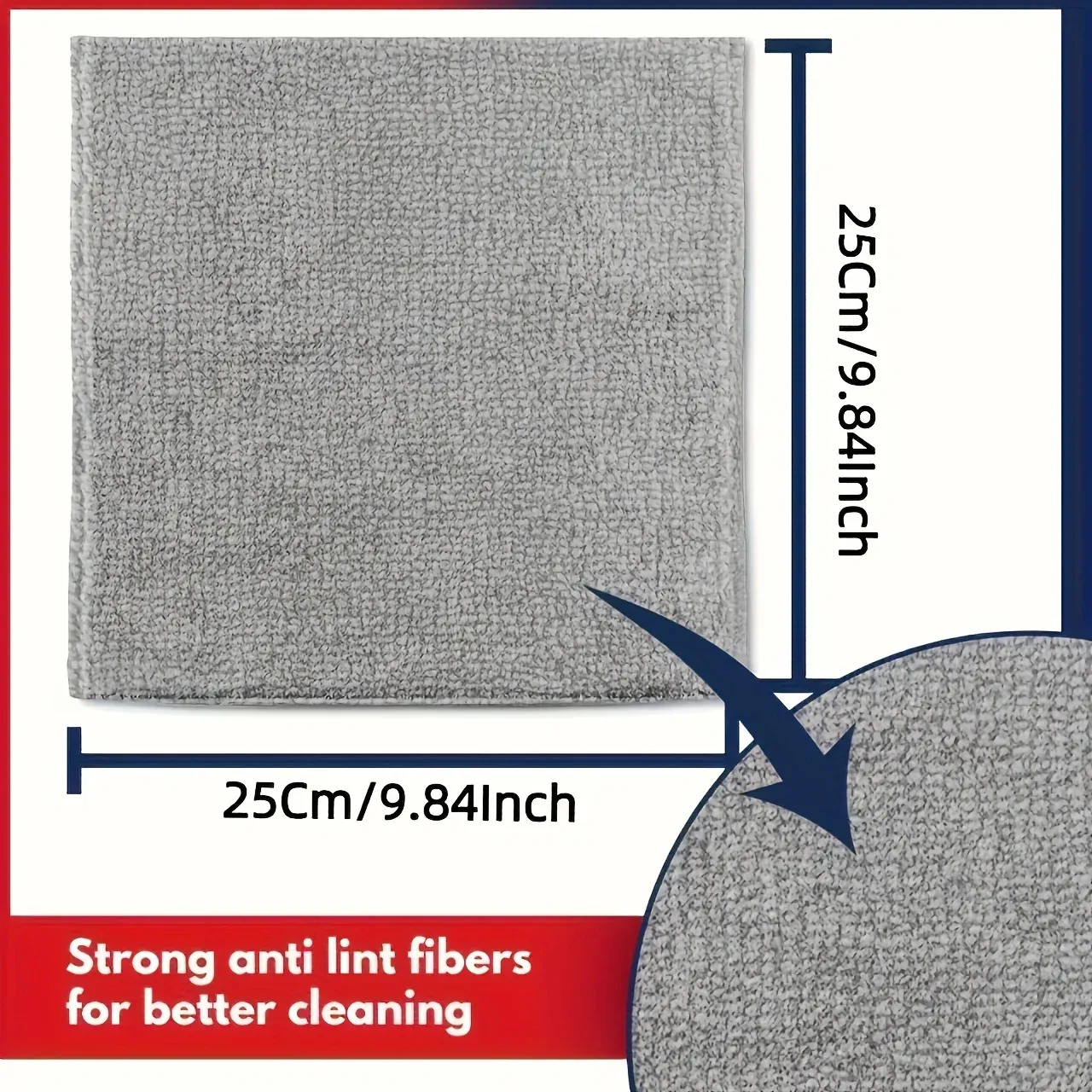 Chiffons en microfibre épaisse, non pelucheux, réutilisables et absorbants pour vitres de voiture 2