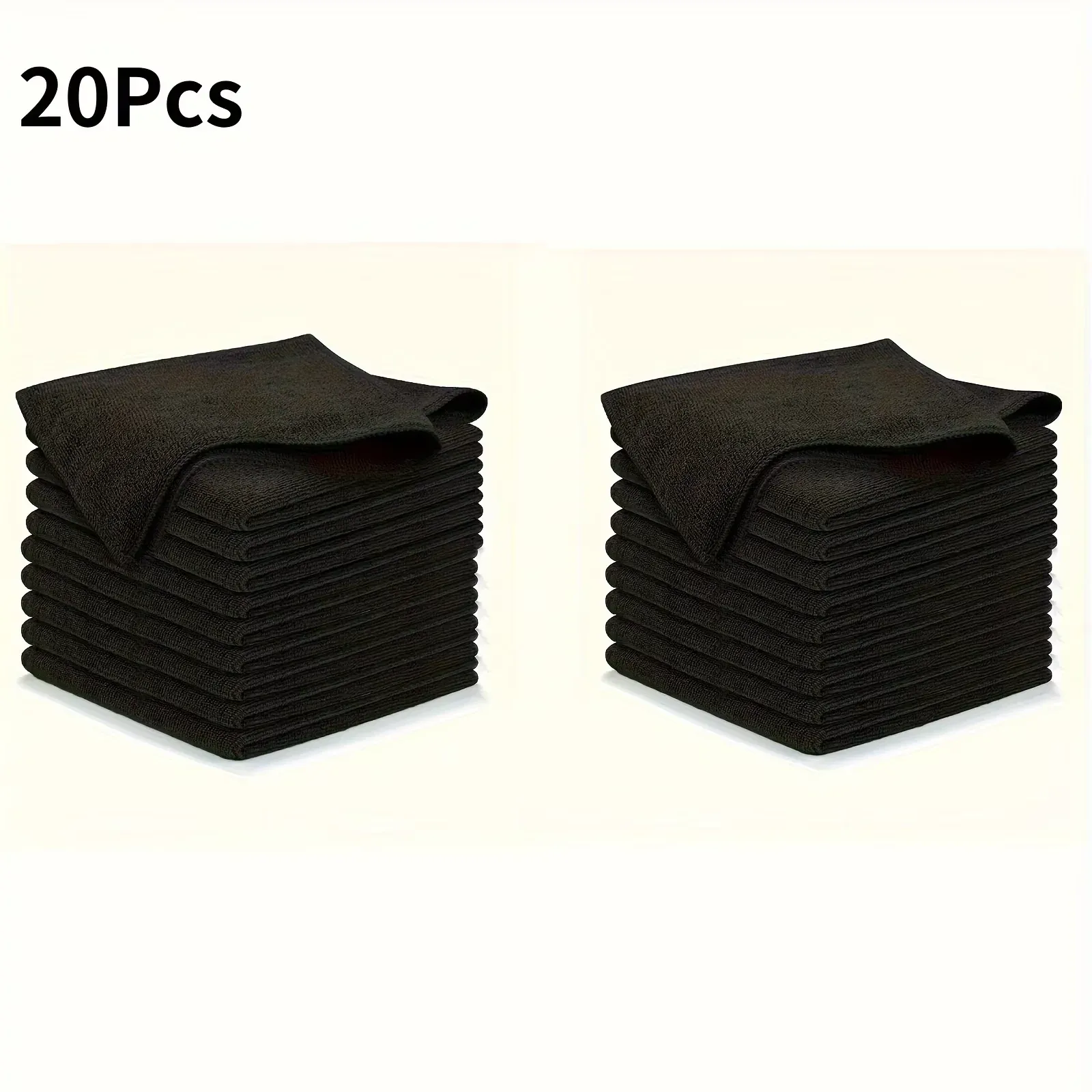 Chiffons en microfibre épaisse, non pelucheux, réutilisables et absorbants pour vitres de voiture 14