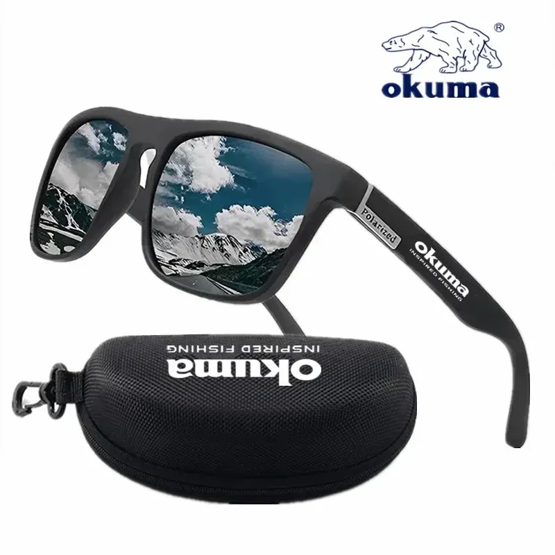 Lunettes de soleil polarisées Okuma UV400 unisexes pour la chasse, la pêche et le cyclisme, avec étui en option 9