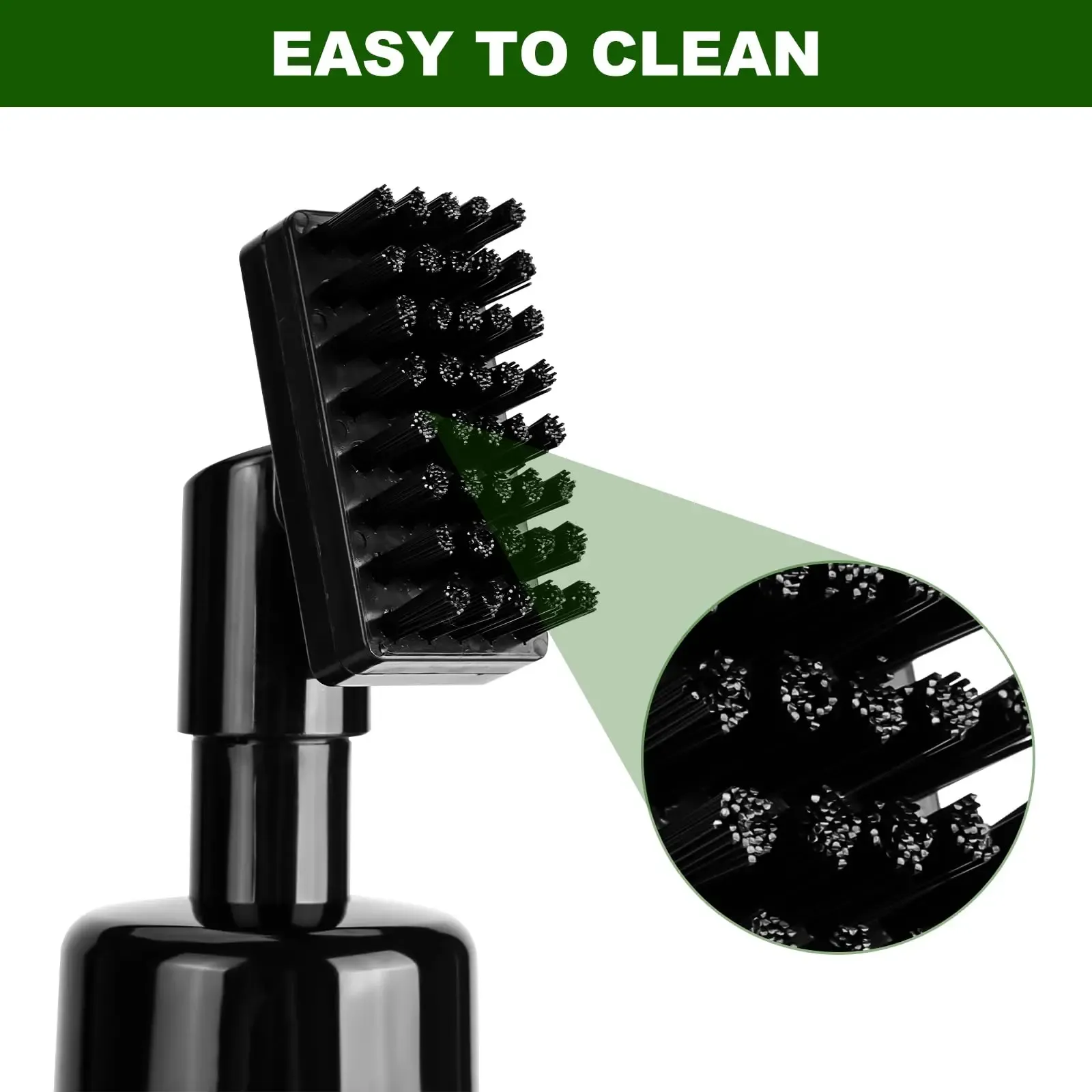 Brosse de nettoyage pour tête de club de golf, rainures en U et en V, avec boucle rétractable 2