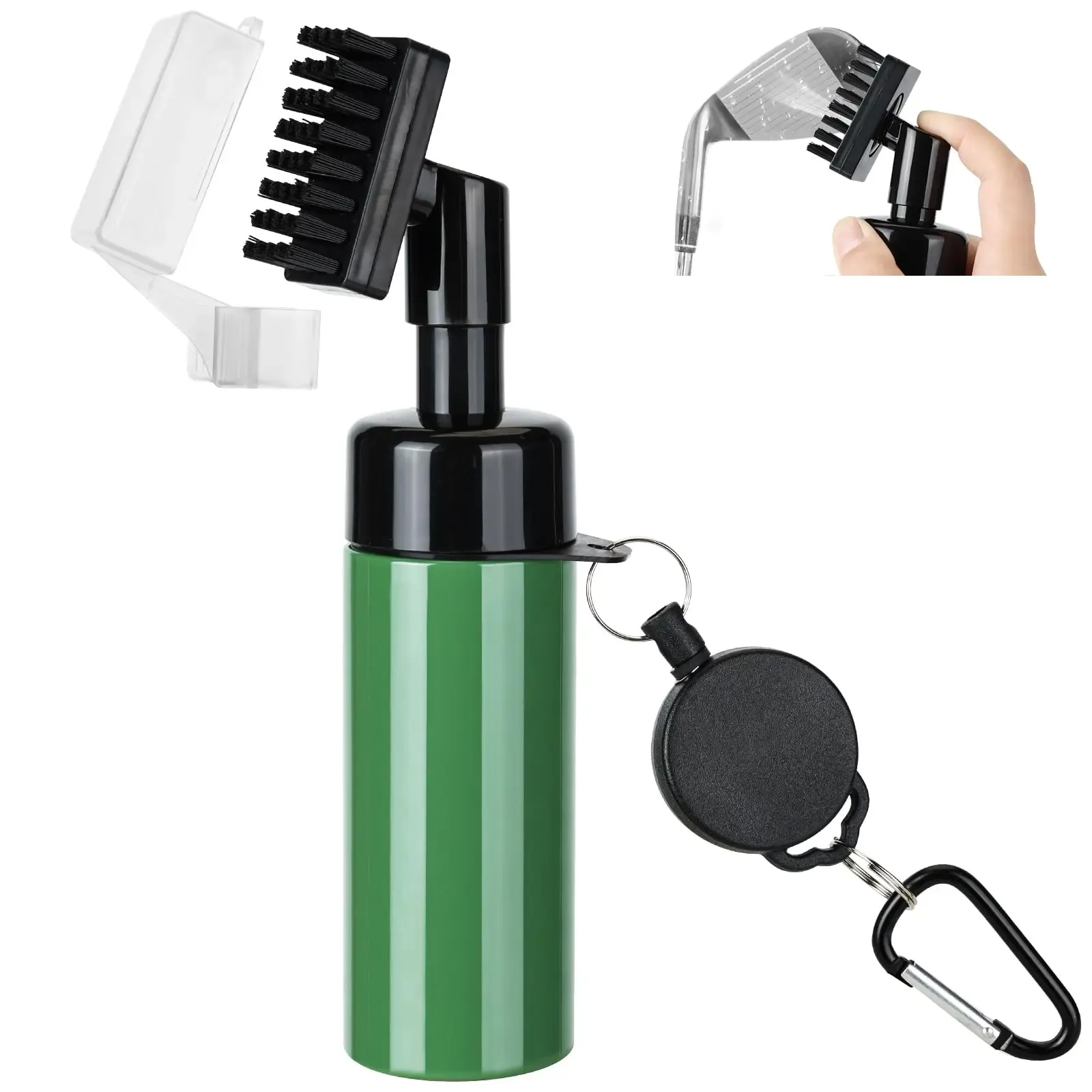 Brosse de nettoyage de club de golf, finition et détails