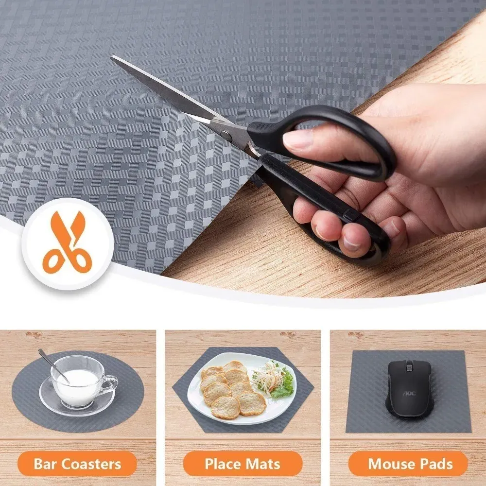Tapis antidérapant imperméable pour tiroirs, étagères et armoires de cuisine 3