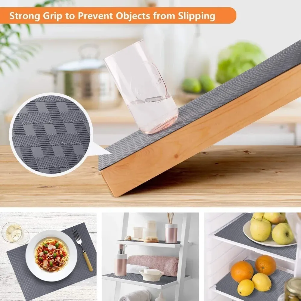 Tapis antidérapant imperméable pour tiroirs, étagères et armoires de cuisine 5