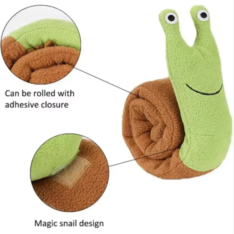Jouet escargot pour animaux de compagnie