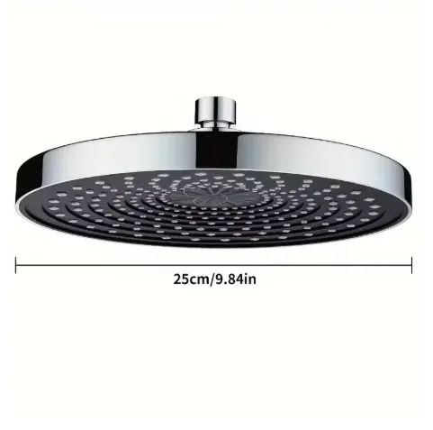 Grande pomme de douche 25 cm à haut débit, jet unique, pour usage domestique 7