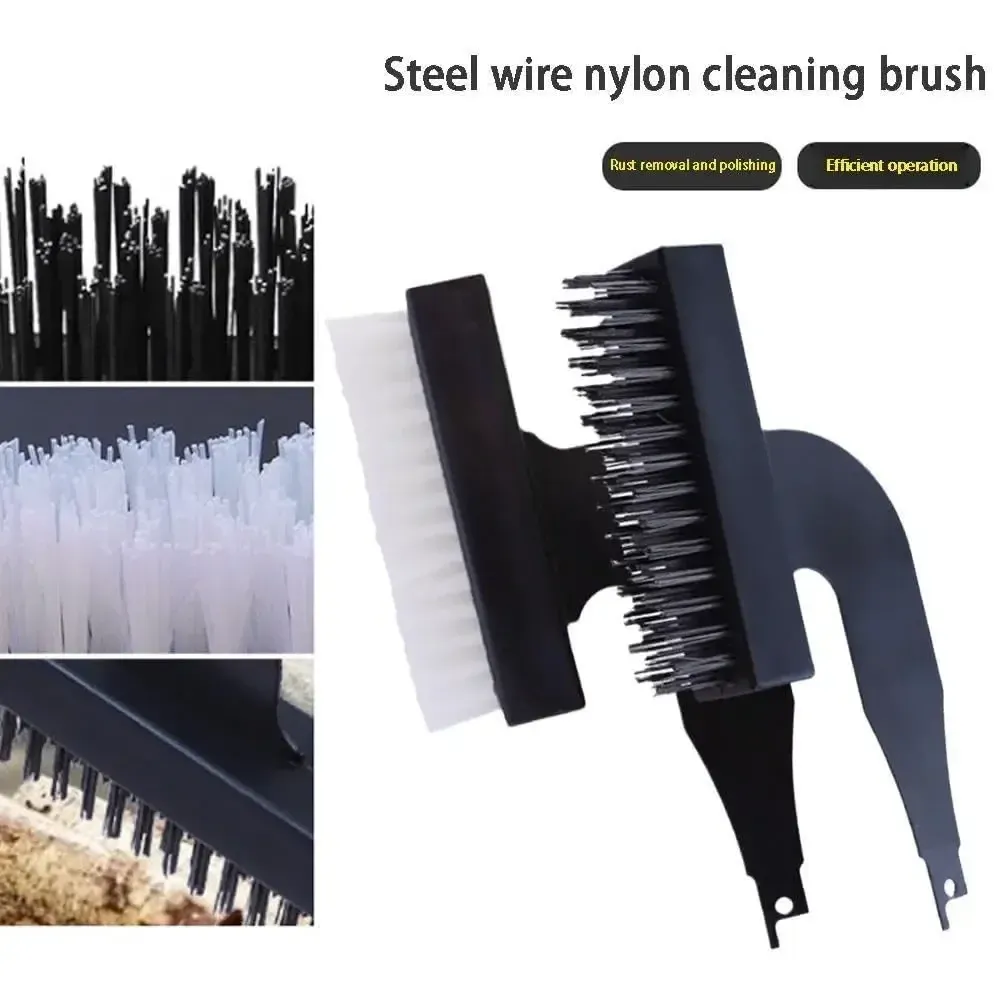 Brosse de nettoyage électrique universelle en nylon pour scie sabre, pour le décapage de la rouille et le nettoyage des peintures, outils de ponçage et de décontamination 4
