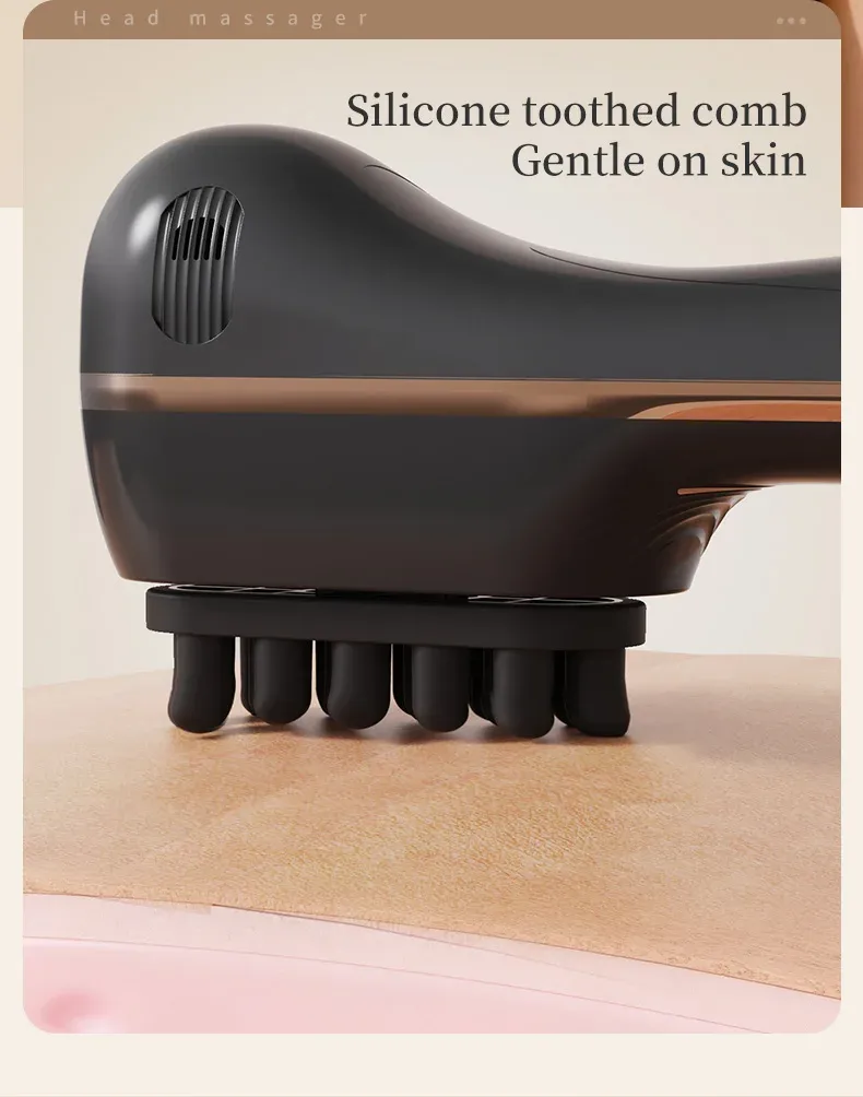 Peigne de massage électrique, massage du cuir chevelu