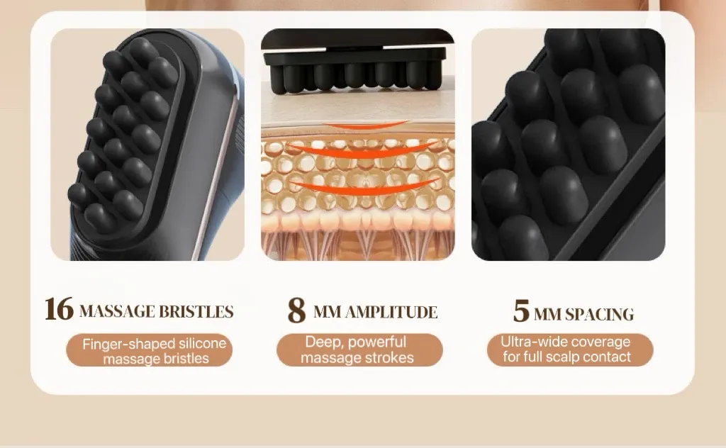 Peigne de massage électrique, confort d'utilisation