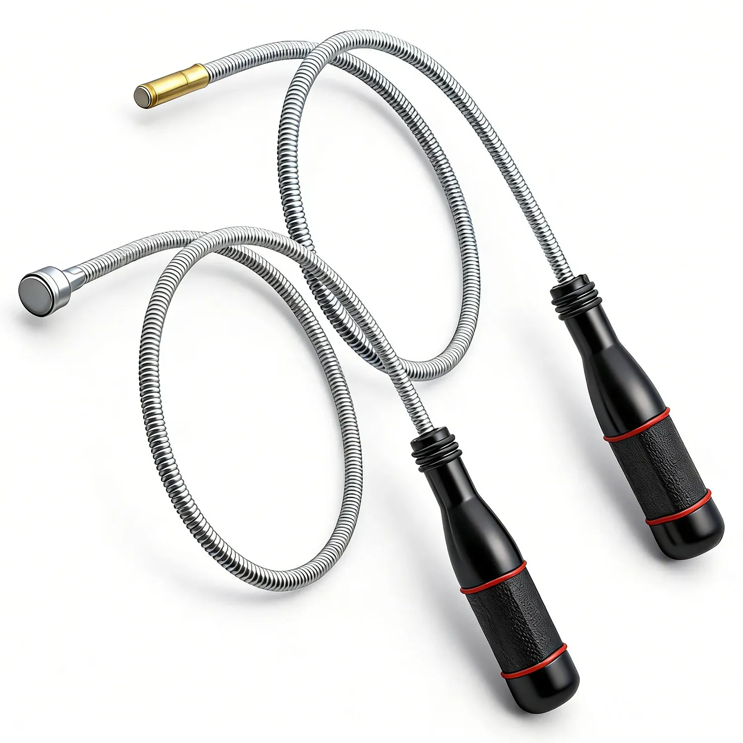 Outil de ramassage magnétique pliable et robuste à ressort pour vis, écrous, clés et débris métalliques 2