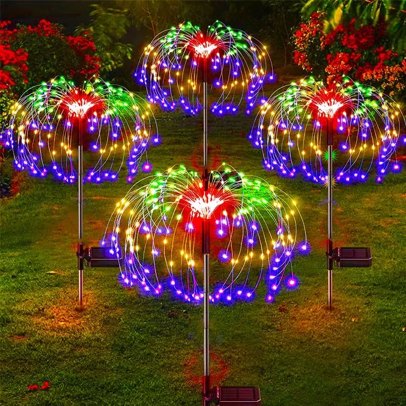 Lumières solaires LED en forme de pissenlit, étanches, pour décoration de jardin et d'extérieur