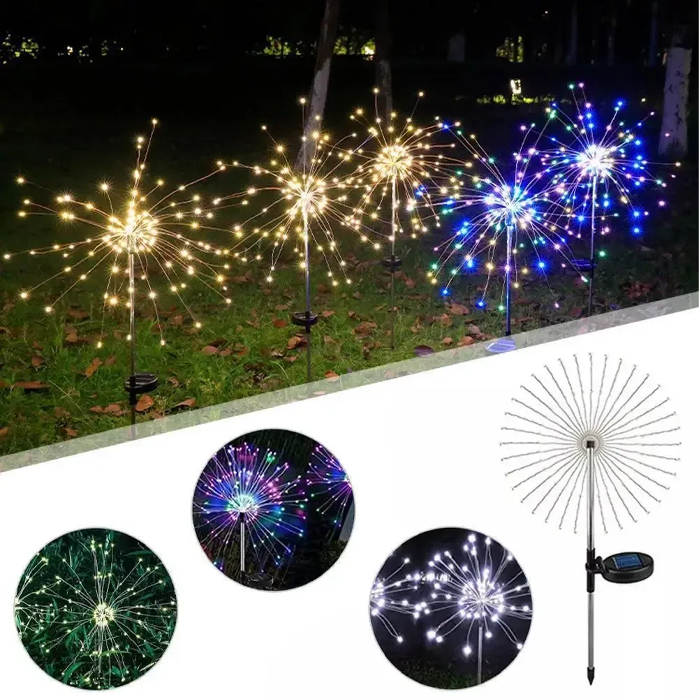 Lumières solaires LED en forme de pissenlit, étanches, pour décoration de jardin et d'extérieur 4